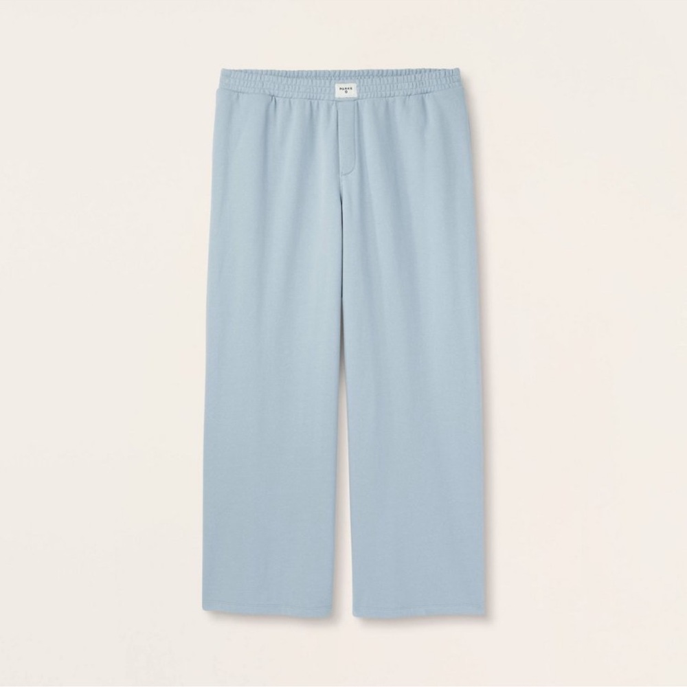 Women’s High-Rise Boxer Sweatpants - Parke x Target Light Blue L